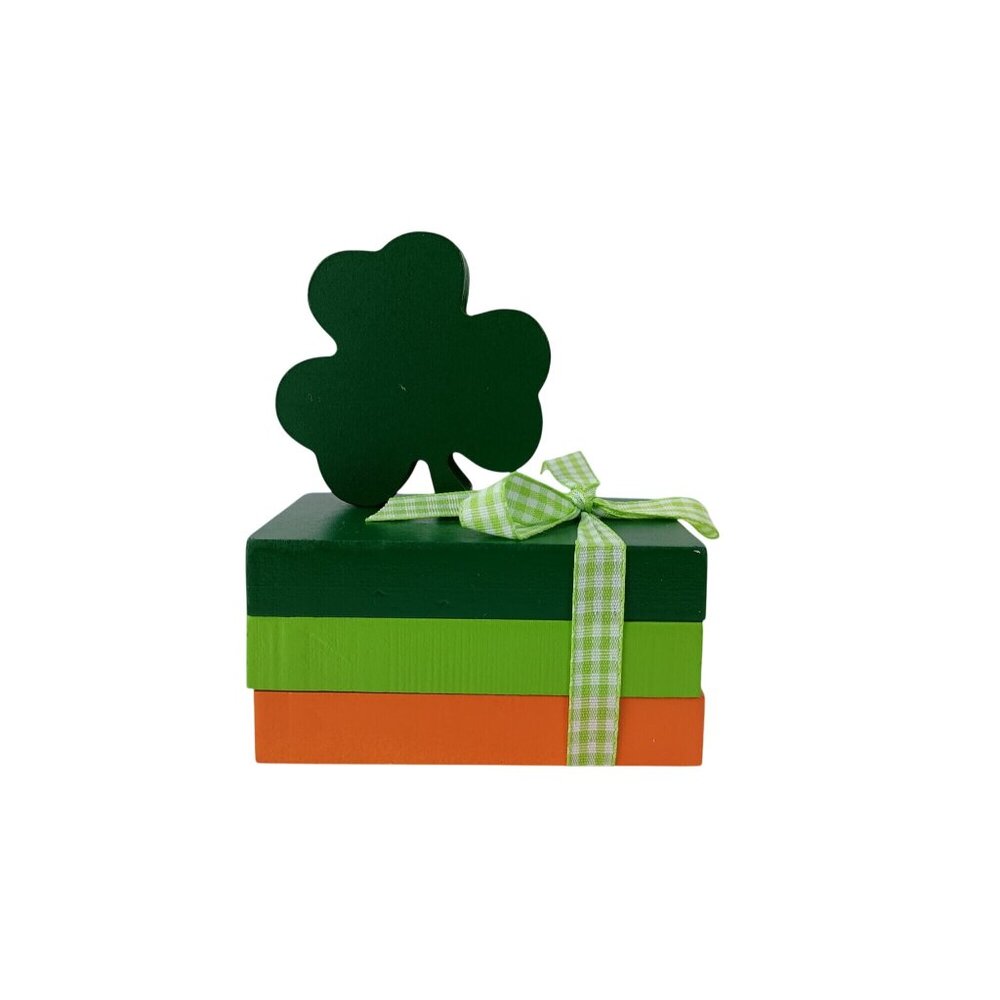 4 Pieces St. Patrick's Decor St. Patrick's Day Sign Wooden (Lucky Style) - Picture 6 of 8